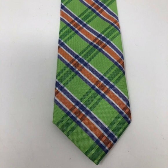 Green Plaid Tie